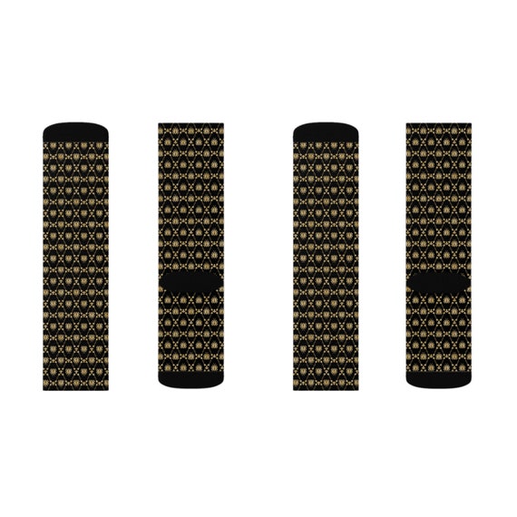 slim fit dress slacks Men's Gold Socks TieMart