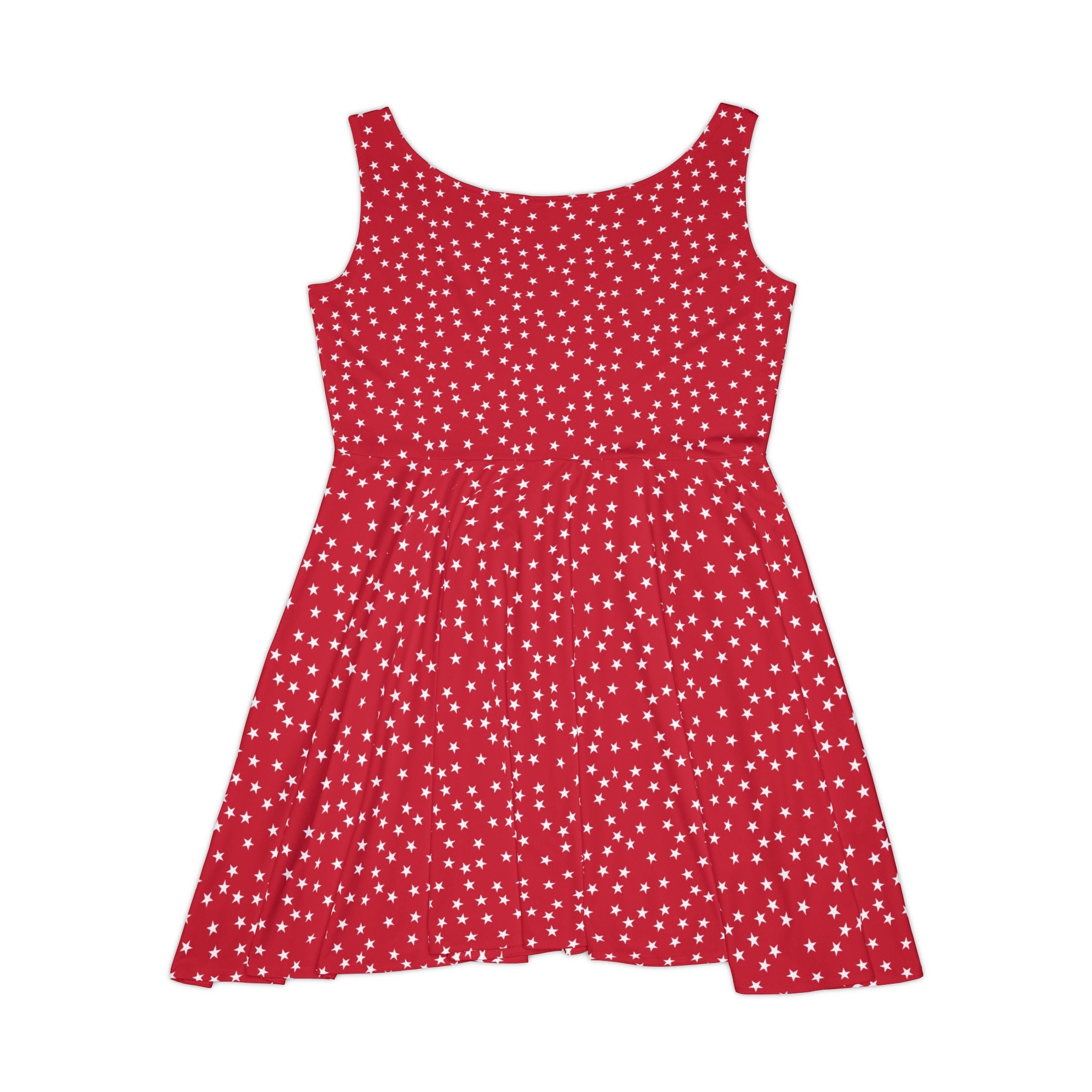 Red Star Flounce Dress