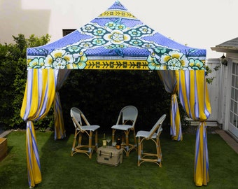 Custom Printed 10x10 Outdoor Pop-Up Canopy – Vendor Booth, Festival Tent, Beach Canopy
