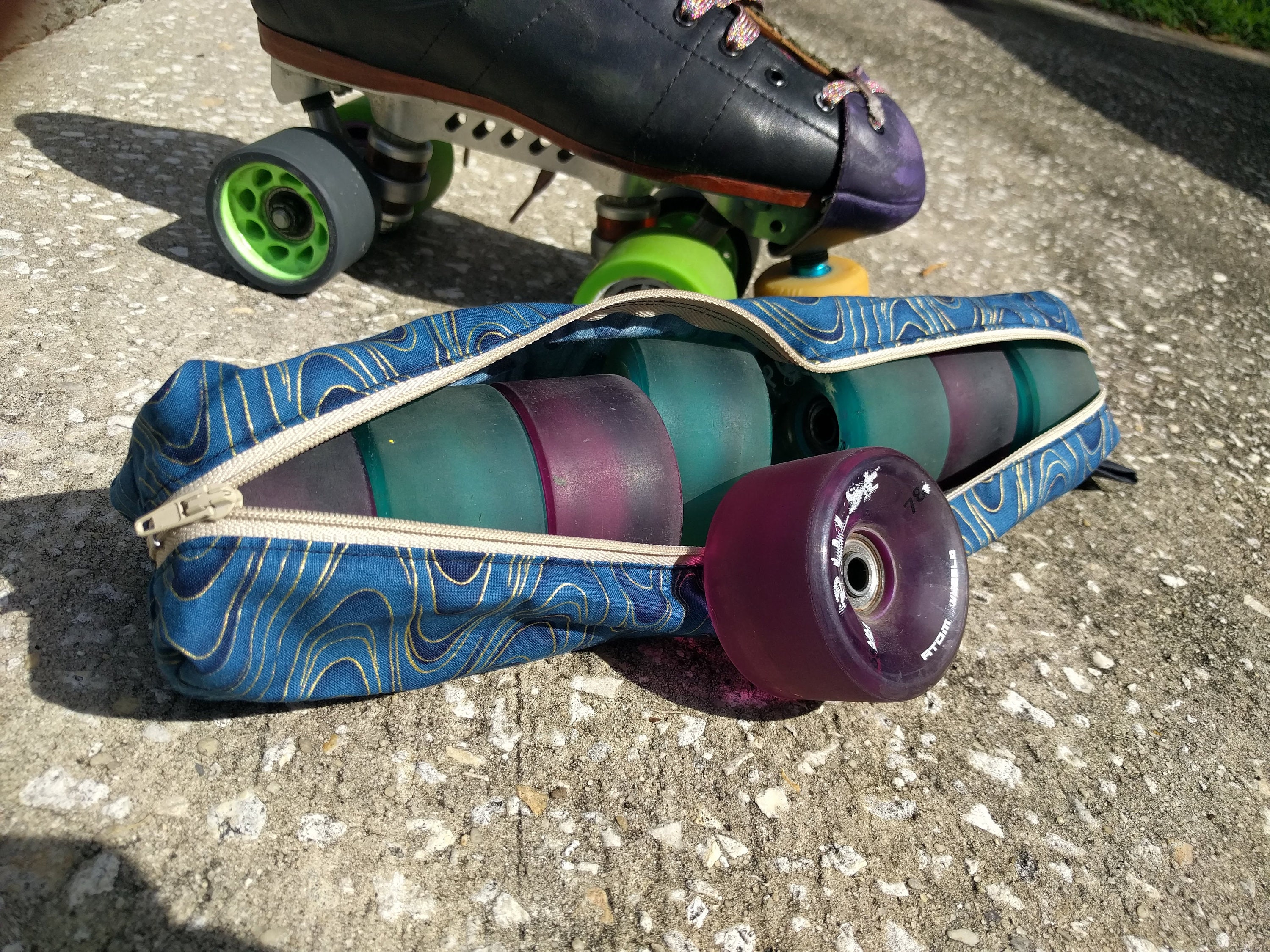 Roller Skate Wheel bag Etsy