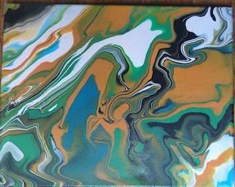 Unique fluid painting 12