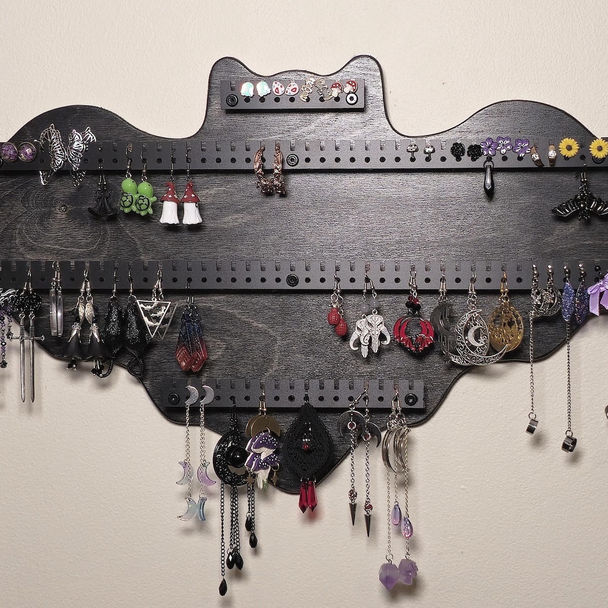 Wooden Bat Earring Holder Rack - Etsy