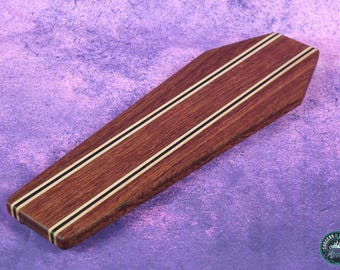 Exotic Wooden Coffin Cutting Board, Serving Tray, Charcuterie Board