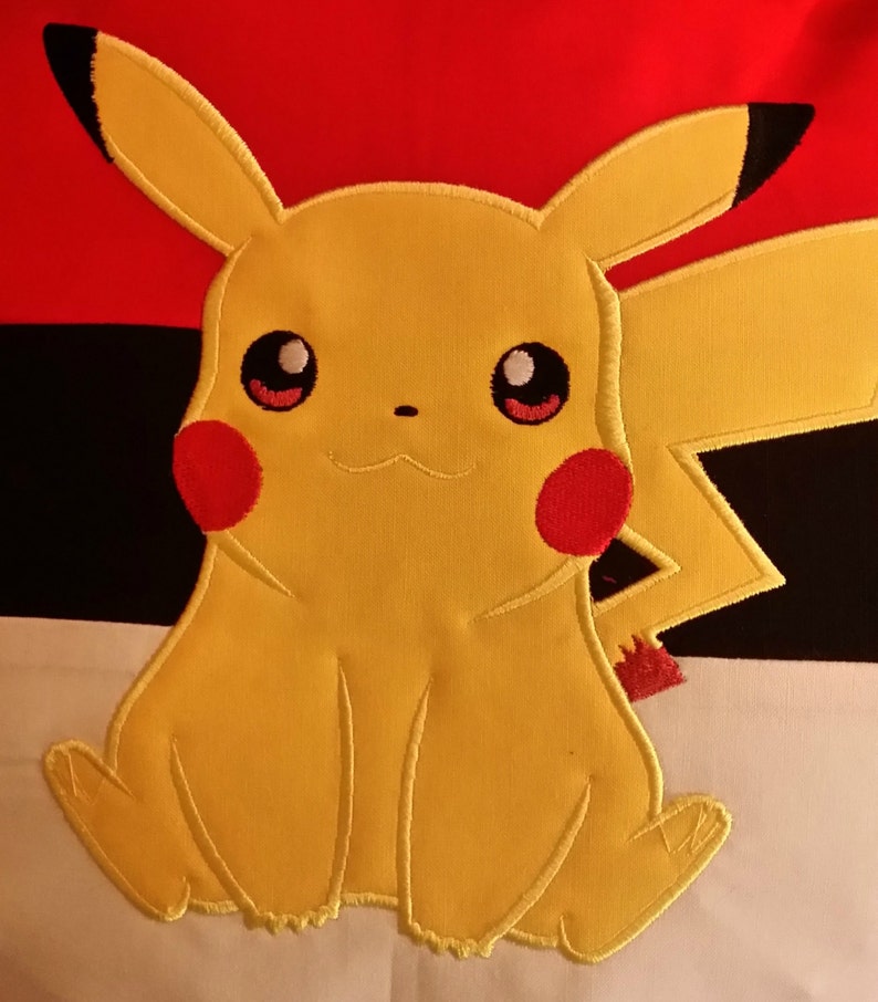 Pikachu broderie Applique numérique Télécharger Etsy