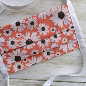 Cloth Facemask with Ties, Machine-Washable