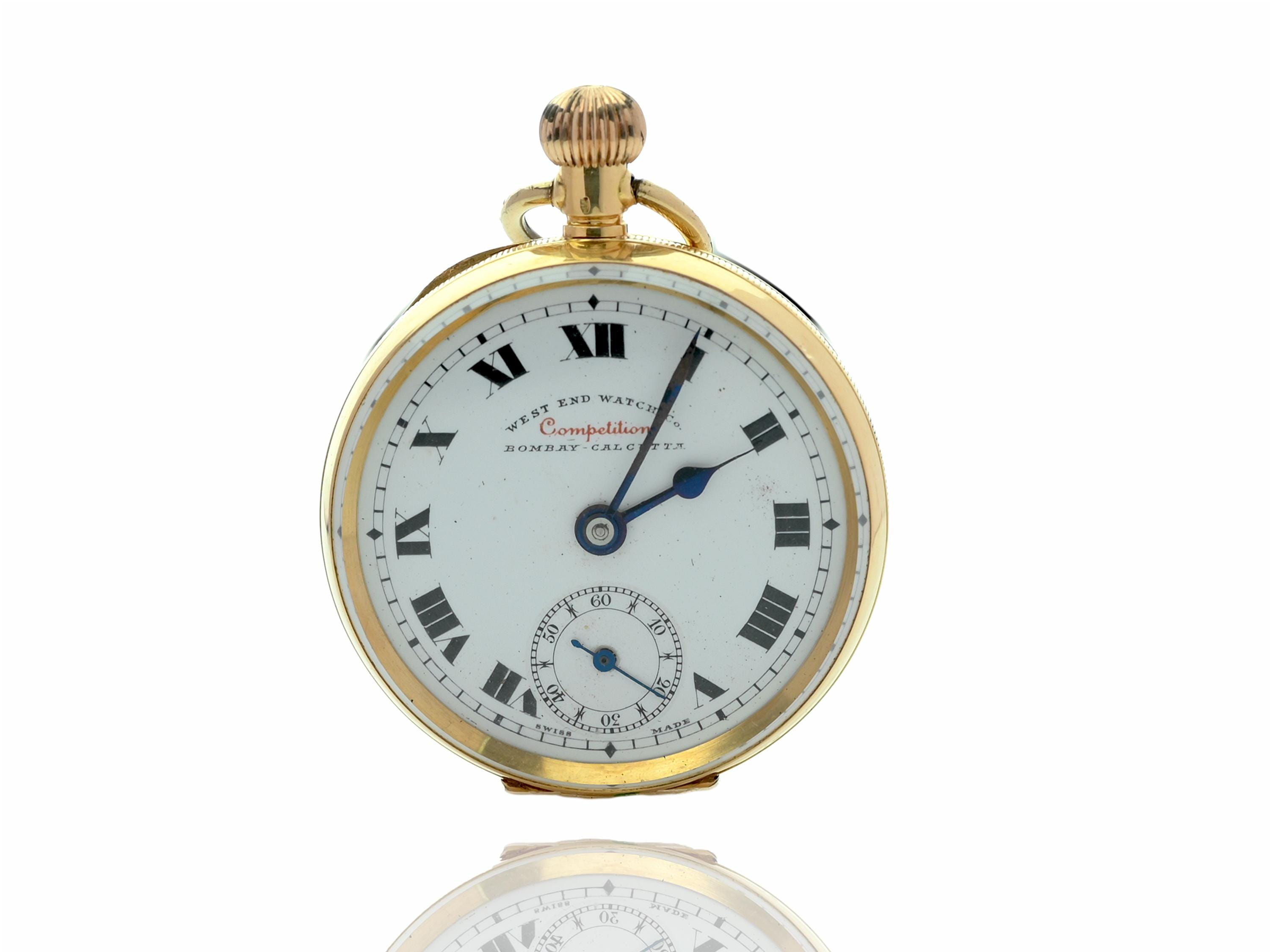 A genuine Antique 18K Gold Swiss pocket watch in working condition (Manual Winding)