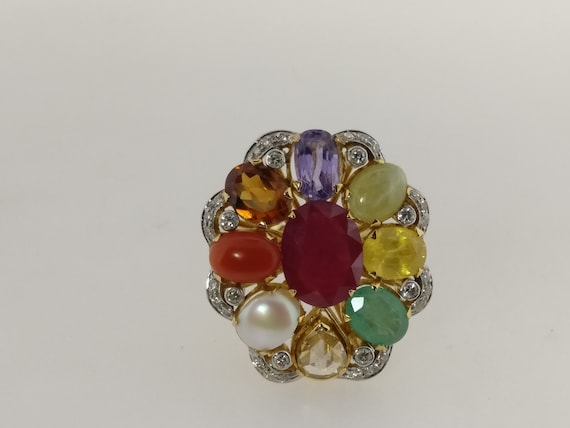 Navaratna ring gold online