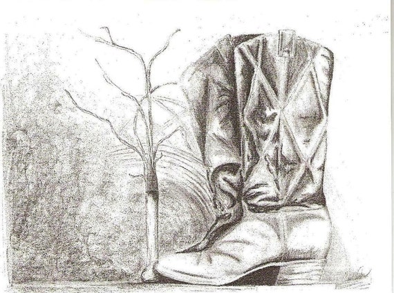 Tarjetas Botas Vaqueras Etsy