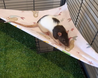 Simple Corner Hammocks for rats and other small animals