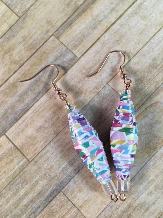 Paper Bead Earrings — Lib Lou Market