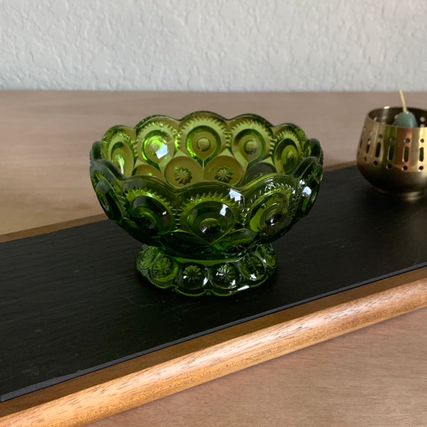 Green Glass Star Candle Holder Etsy