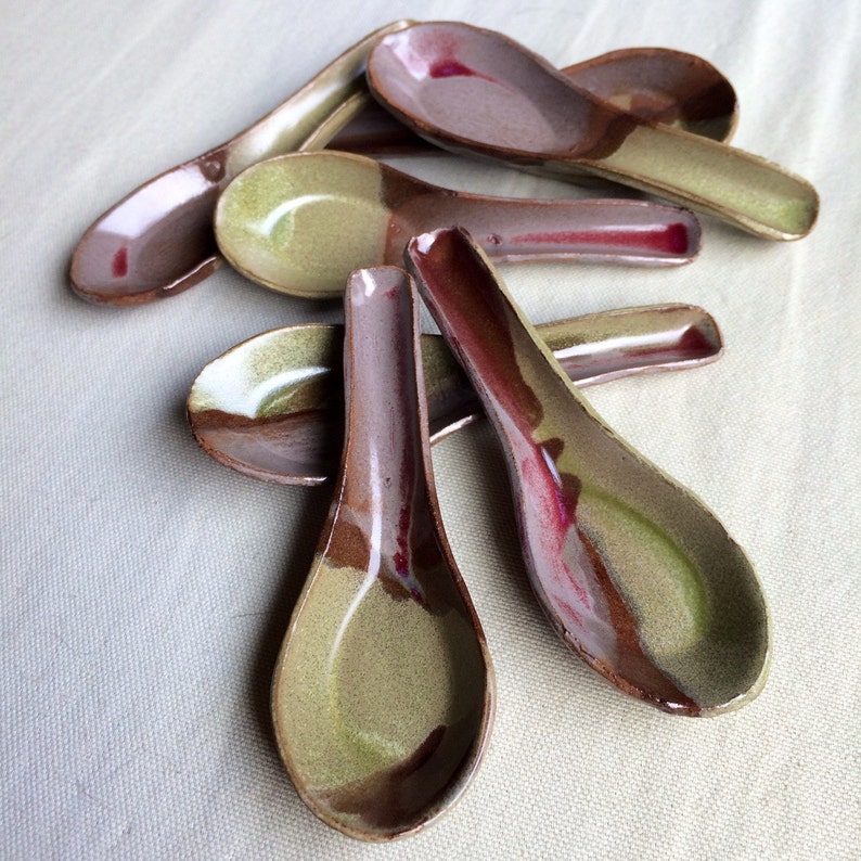 SMALL ceramic spoon ceramic spoon carved asian soup spoon Etsy