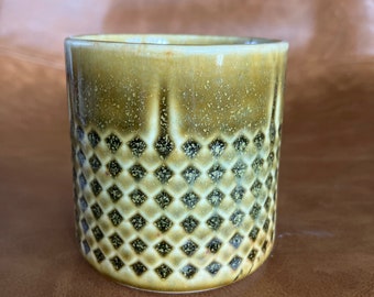 WHISKEY GLASS 7oz| Ceramic Cocktail Cups | Pottery Tumbler | Espresso cup | Flight | Taster | Shot | Faceted Tumbler | Shimmering Gold