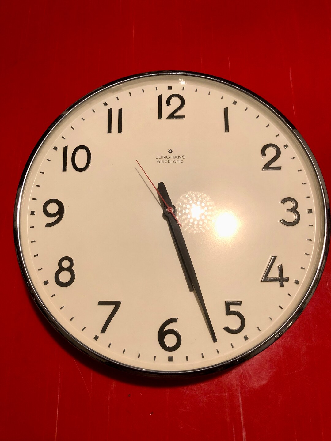 Junghans Wall Clock Anthracitewhitesilver Etsy