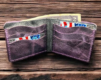 Leather Seven Pocket Bifold Wallet