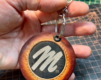 Leather Keychain repurposed from a MacGregor Baseball Glove