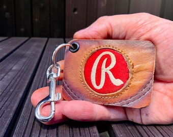 Leather Keychain repurposed from a Rawlings Baseball Glove