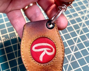 Leather Keychain repurposed from a Rawlings Baseball Glove