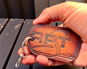 Leather Keychain repurposed from a Rawlings Baseball Glove