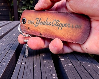 Leather Keychain repurposed from a Rawlings Baseball Glove