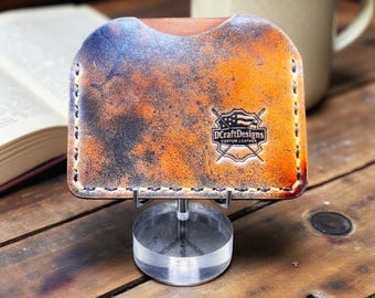 Rocado Shell Cordovan Leather Three Pocket Minimalist Wallet