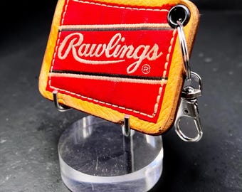 Leather Keychain repurposed from a Rawlings Baseball Glove