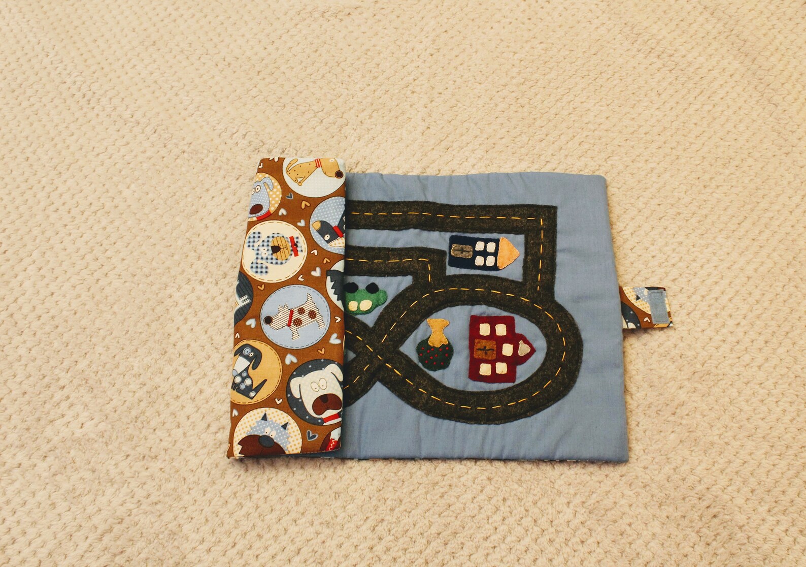 Car Garage to Go, Take Along Toy Car Mat With Race Track, Car Caddy