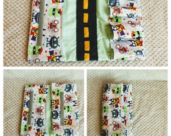 Toy Car Wallet, Toy Car Carrier, Car Holder, Activity Wallet, Travel Car Mat, Fabric Car Wallet, Car Wallet,