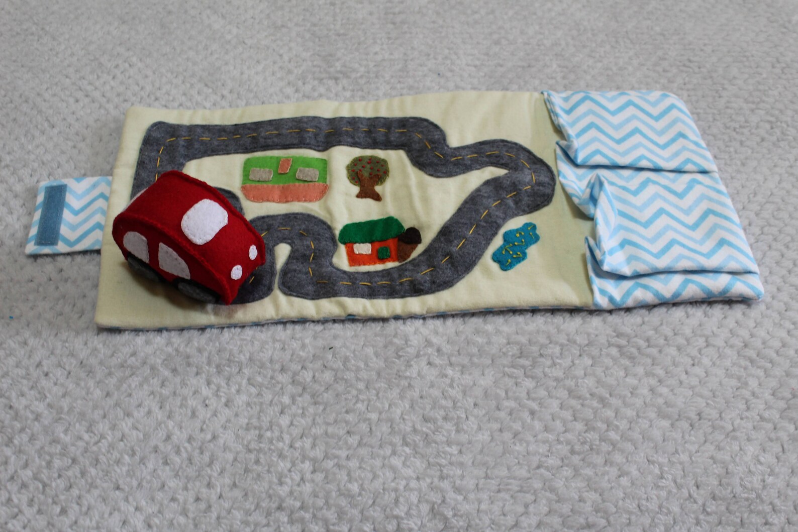 Car Garage to Go Take Along Toy Car Mat With Race Track With Etsy