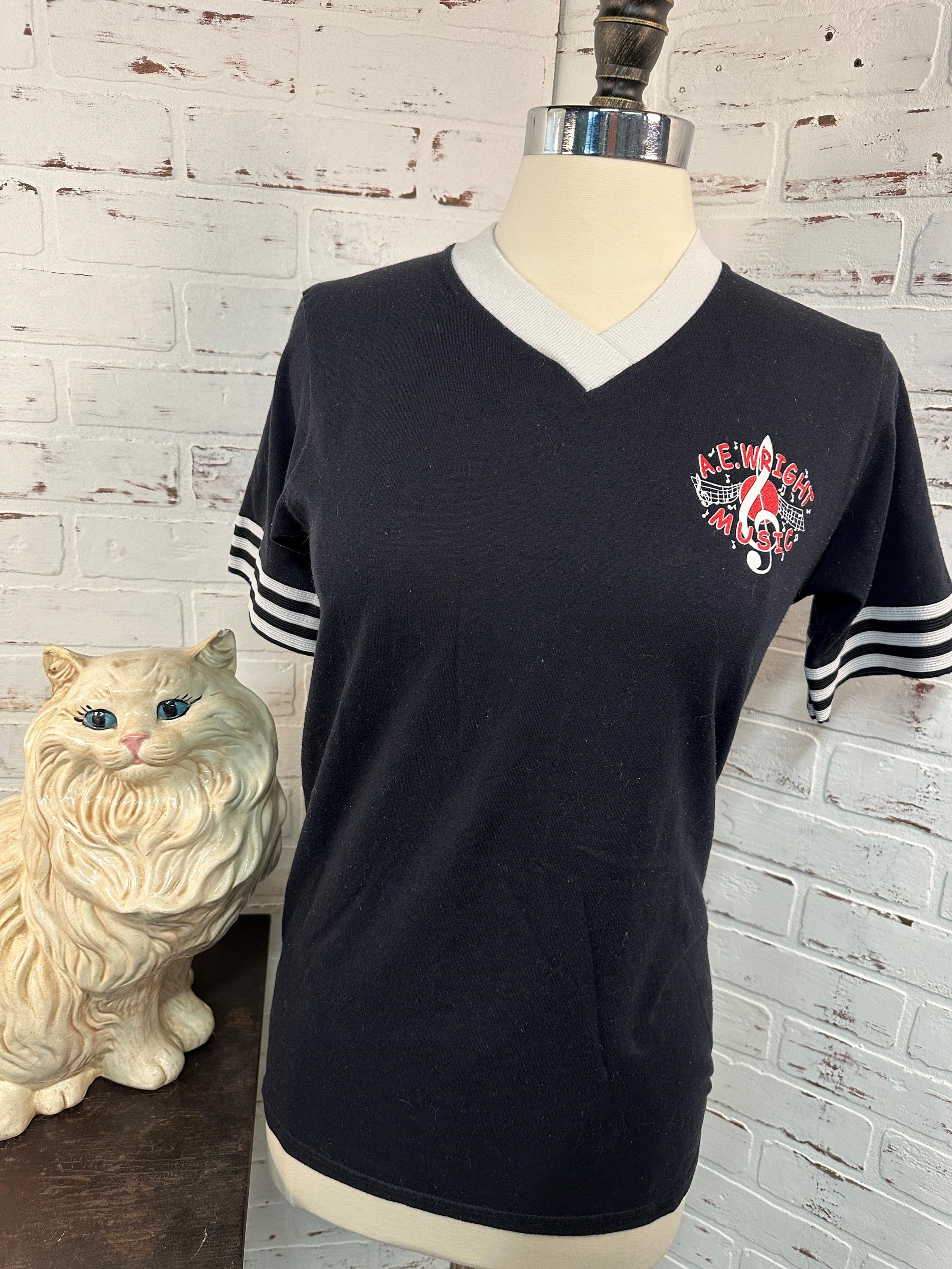 V Neck Ringer - Etsy