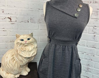 Vintage Mini Dress, Cute Retro Style, Modcloth Trolley Dress (CL-A204)