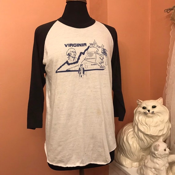 Vintage Tshirt, Virginia Tourist, Vacation Souveni