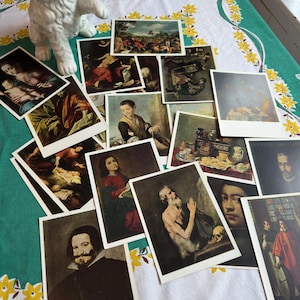 Vintage Postcards, Spanish Paintings Postcard Collection (EP-A)