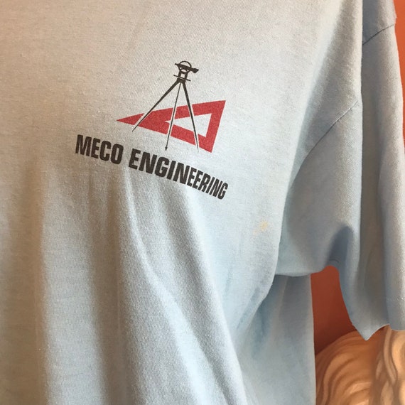 Vintage 90s Tshirt Meco Engineering Surveyors Contractors Etsy - image 0