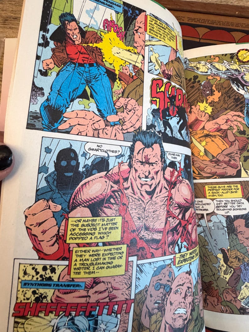 Cable Comic Panel Marvel Comics Cable #1 May 1993 Future Destiny | 1st Issue Collector’s ...