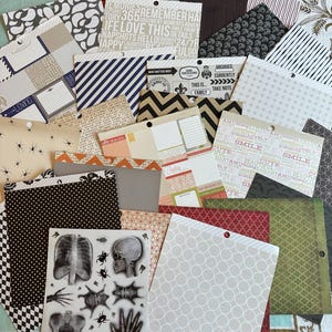 Dekorpapier, Scrapbooking, Junk-Journal Zubehör, Kunst Zubehör, Party-Einladungen
