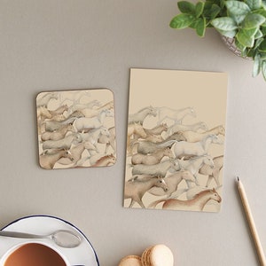 La carte De Herd + ensemble cadeau coaster
