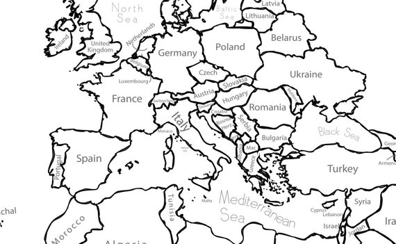 Portugal Outline Map coloring page