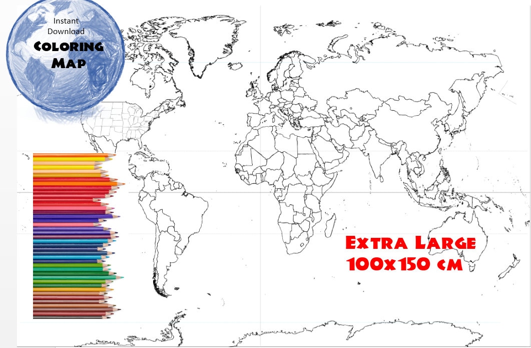 Giant Coloring Sheet – Community Map