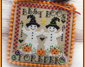 BOOville Best Boos Halloween Cross Stitch PDF chart