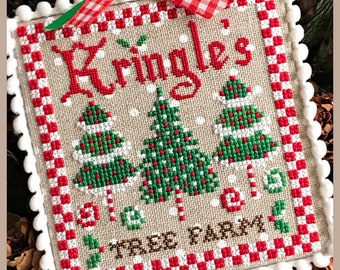 Kringle's Tree Farm Christmas Cross Stitch PDF Digital Pattern