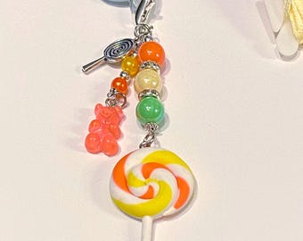Beaded Lollipop Scissor Fob