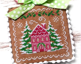 Holiday Home Christmas Cross Stitch PDF chart