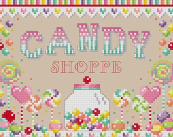 Candy Shoppe Cross Stitch Chart PDF