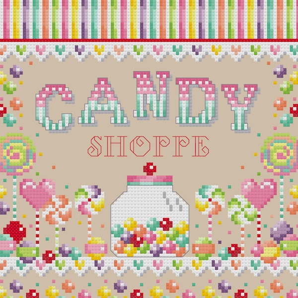 Candy Shoppe Kreuzstichvorlage PDF