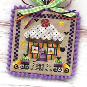 BOOville Bakery Halloween Cross Stitch PDF chart