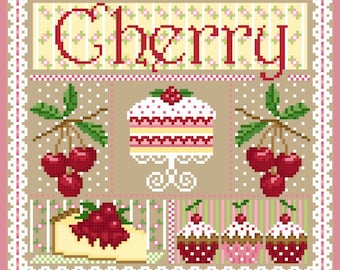 Cherry Sampler Cross Stitch Chart PDF