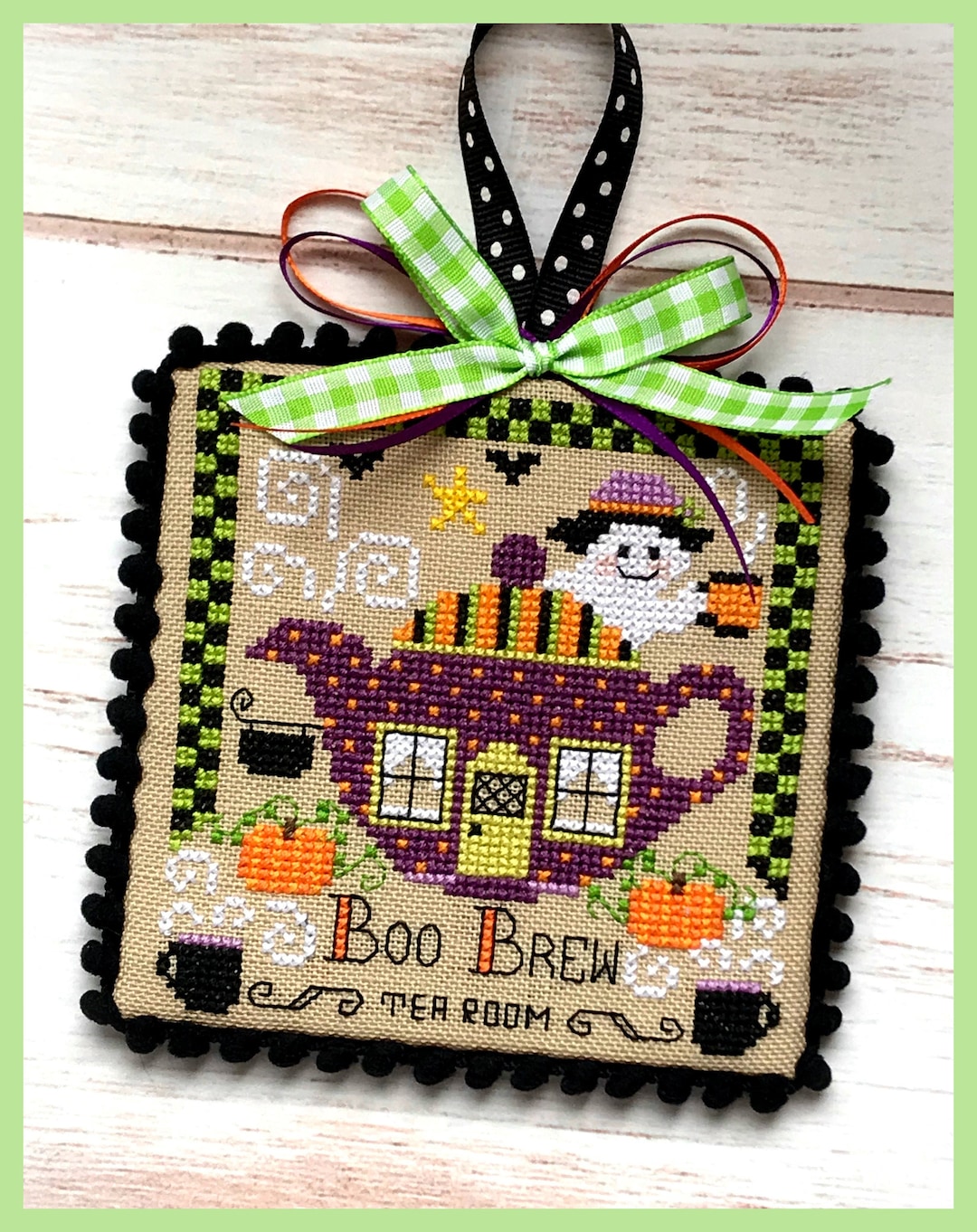Booville Tea Room Halloween Cross Stitch PDF Chart - Etsy
