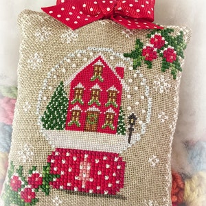 Snow Place Like Home Christmas Ornament PDF Digital Cross Stitch Pattern