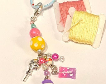 Sugar Stitches Original Beaded Scissor Fob